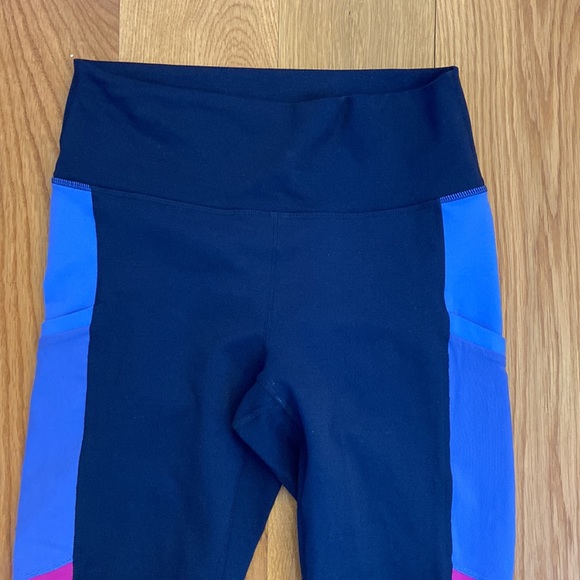 Fabletics PowerHold leggings blue and pink - Picture 2 of 6